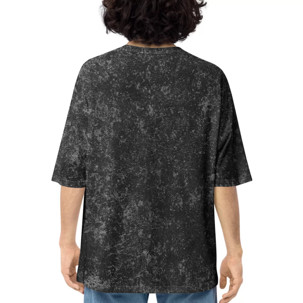 Akainu Printed Dropshoulder Oversized Acid Wash T-shirt