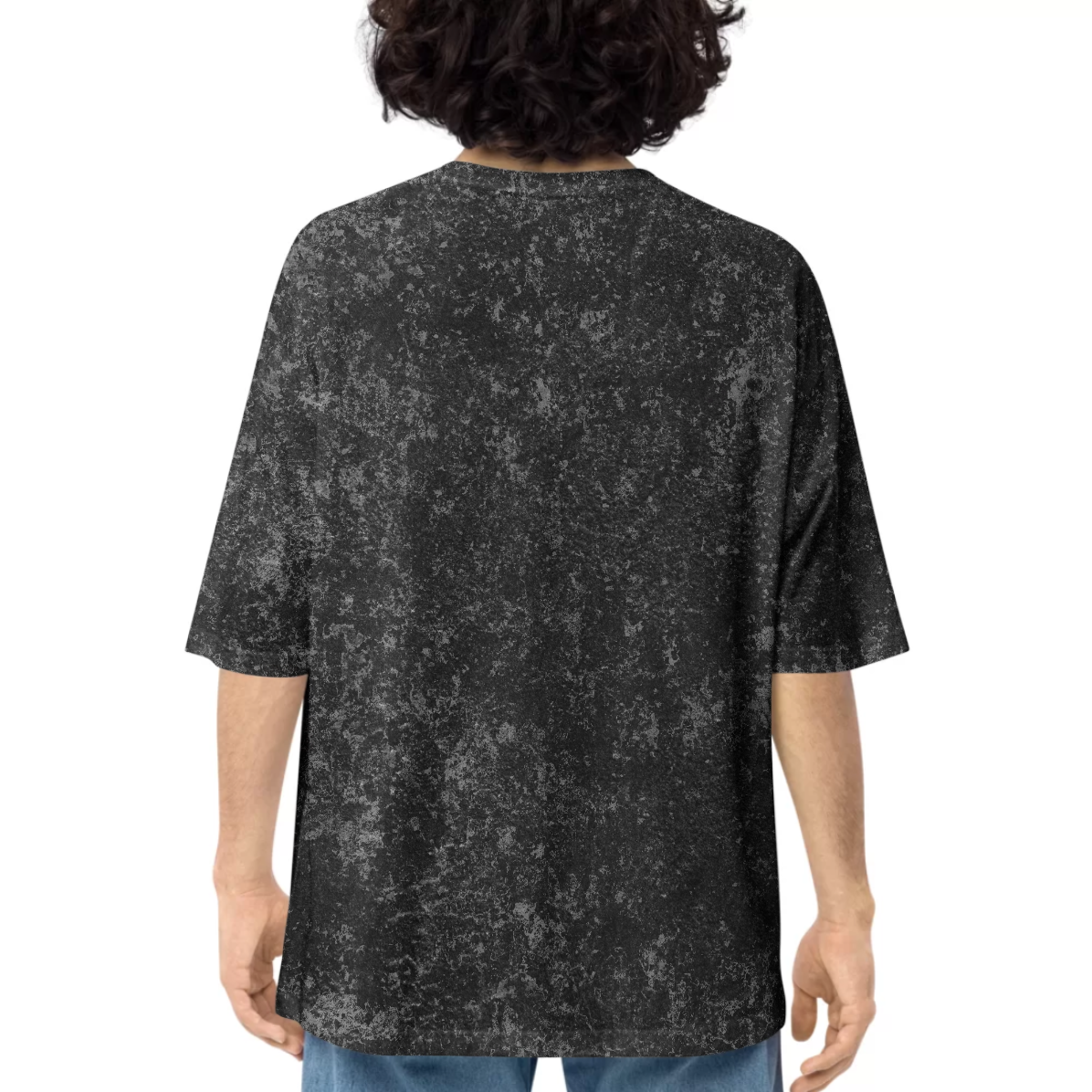 Akainu Printed Dropshoulder Oversized Acid Wash T-shirt