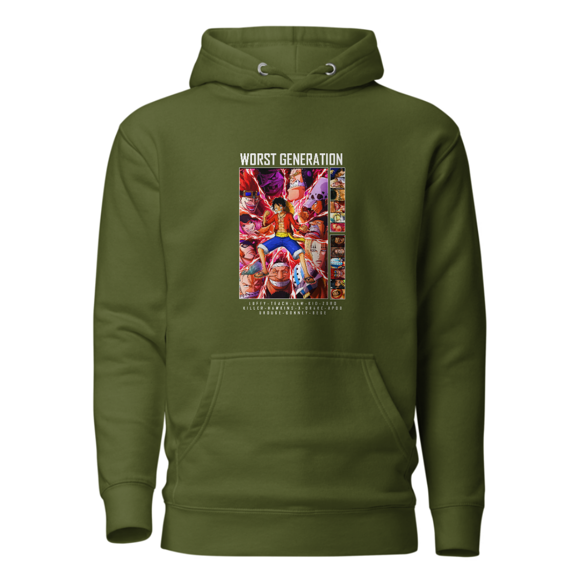 Anime Printed Non-Zipper Hoodie