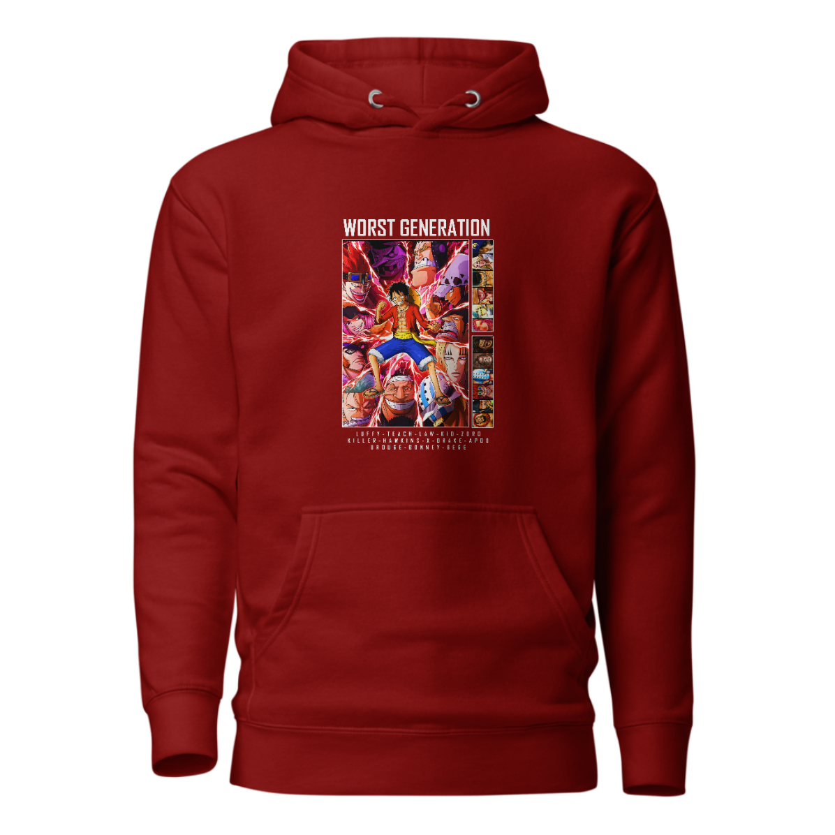 Anime Printed Non-Zipper Hoodie