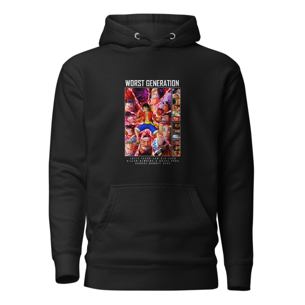 Anime Printed Non-Zipper Hoodie