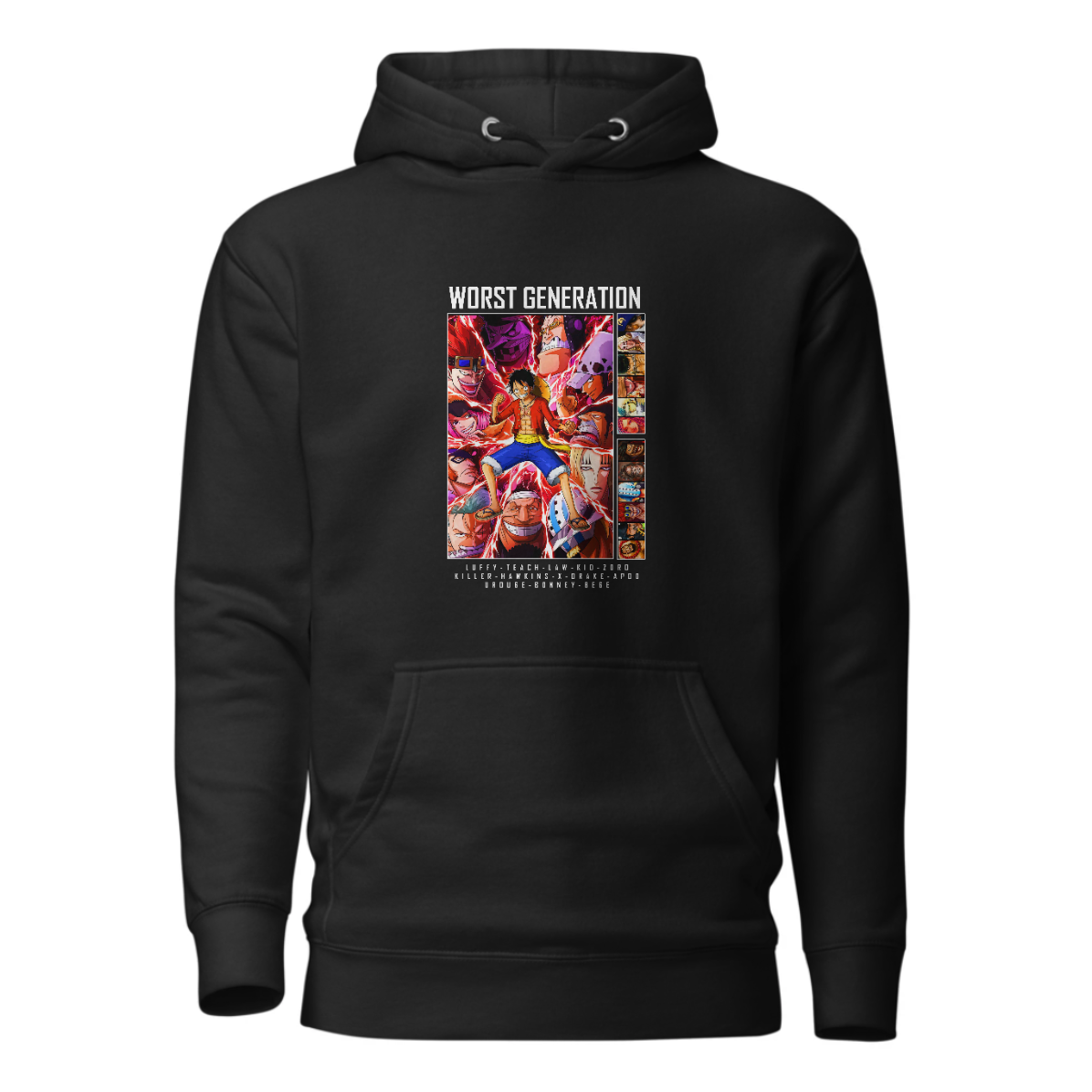 Anime Printed Non-Zipper Hoodie