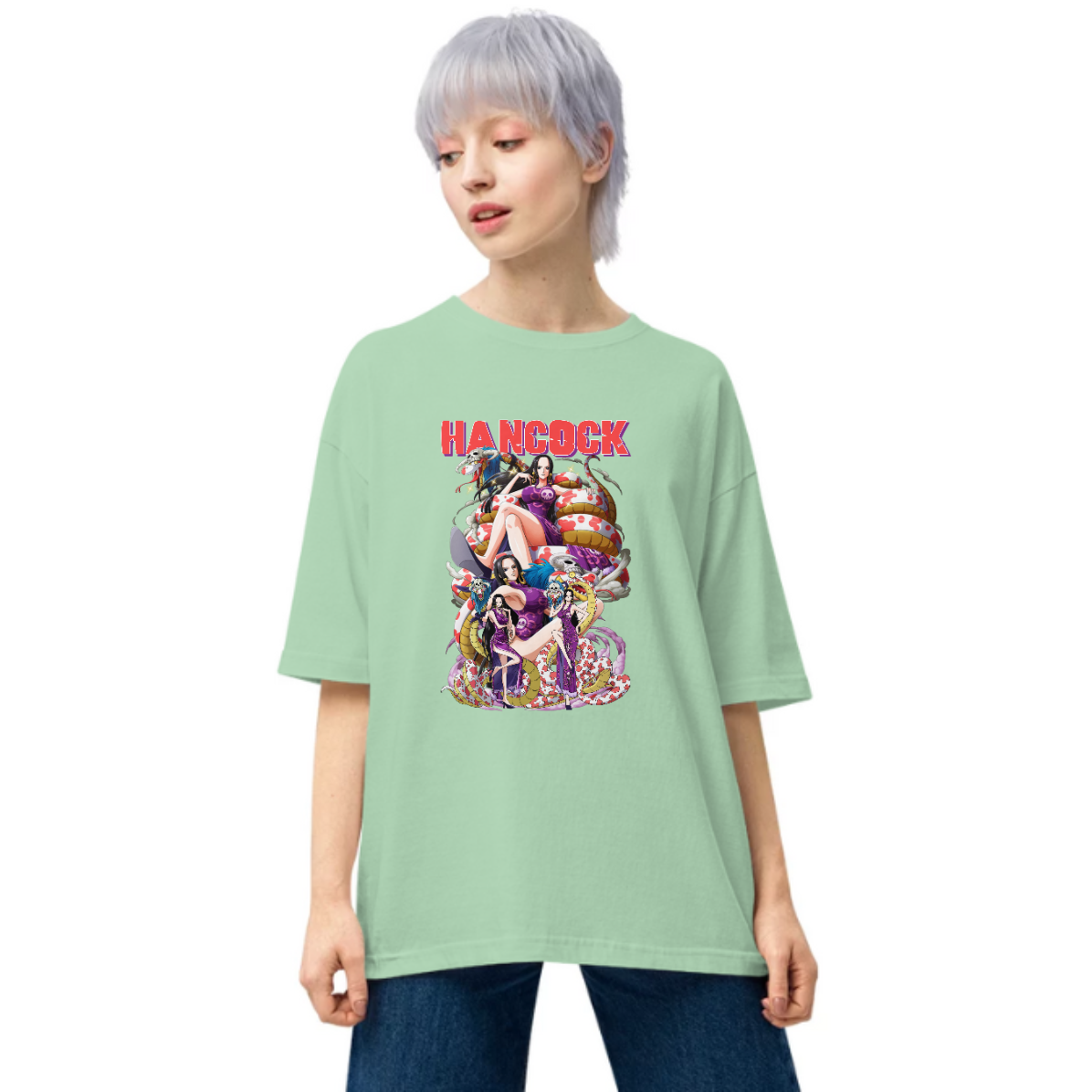 Hancock Onepiece Printed Dropshoulder Oversized T-shirt